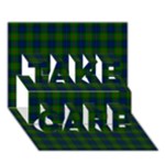 Lauder Tartan TAKE CARE 3D Greeting Card (7x5)