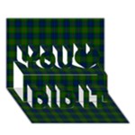 Lauder Tartan You Did It 3D Greeting Card (7x5)
