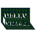 Lauder Tartan Merry Xmas 3D Greeting Card (8x4)