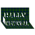 Lauder Tartan Happy New Year 3D Greeting Card (8x4)