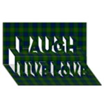 Lauder Tartan Laugh Live Love 3D Greeting Card (8x4)