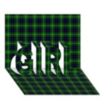 MacDonald of the Isles Tartan GIRL 3D Greeting Card (7x5)