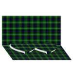 MacDonald of the Isles Tartan Twin Heart Bottom 3D Greeting Card (8x4)
