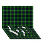 MacDonald of the Isles Tartan LOVE Bottom 3D Greeting Card (7x5)