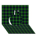 MacDonald of the Isles Tartan Apple 3D Greeting Card (7x5)