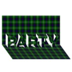 MacDonald of the Isles Tartan PARTY 3D Greeting Card (8x4)
