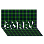 MacDonald of the Isles Tartan SORRY 3D Greeting Card (8x4)
