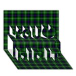 MacDonald of the Isles Tartan You Did It 3D Greeting Card (7x5)