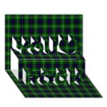 MacDonald of the Isles Tartan You Rock 3D Greeting Card (7x5)