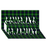 MacDonald of the Isles Tartan Congrats Graduate 3D Greeting Card (8x4)