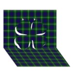 MacIntyre Tartan Clover 3D Greeting Card (7x5)