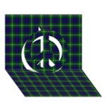 MacIntyre Tartan Peace Sign 3D Greeting Card (7x5)