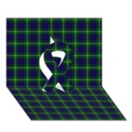 MacIntyre Tartan Ribbon 3D Greeting Card (7x5)