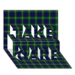 MacIntyre Tartan TAKE CARE 3D Greeting Card (7x5)