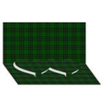 MacLean Tartan Twin Heart Bottom 3D Greeting Card (8x4)