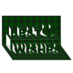 MacLean Tartan Best Wish 3D Greeting Card (8x4)