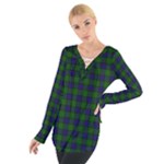 Sinclair Tartan Women s Tie Up Tee