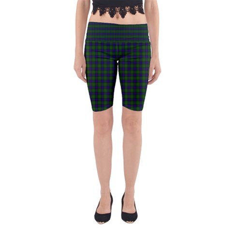 Sinclair Tartan Yoga Cropped Leggings from ArtsNow.com