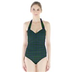 Sinclair Tartan Women s Halter One Piece Swimsuit
