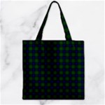 Sinclair Tartan Zipper Grocery Tote Bag