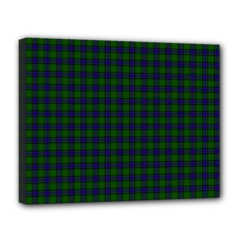 Sinclair Tartan Canvas 14  x 11  (Stretched) from ArtsNow.com