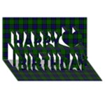 Sinclair Tartan Happy Birthday 3D Greeting Card (8x4)