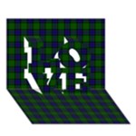 Sinclair Tartan LOVE 3D Greeting Card (7x5)