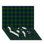 Sinclair Tartan LOVE Bottom 3D Greeting Card (7x5)