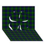 Sinclair Tartan Clover 3D Greeting Card (7x5)