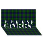 Sinclair Tartan SORRY 3D Greeting Card (8x4)