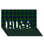 Sinclair Tartan HUGS 3D Greeting Card (8x4)