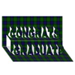 Sinclair Tartan Congrats Graduate 3D Greeting Card (8x4)