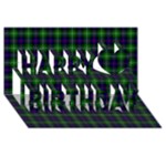 Sutherland Tartan Happy Birthday 3D Greeting Card (8x4)