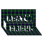 Sutherland Tartan Best Friends 3D Greeting Card (8x4)