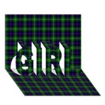 Sutherland Tartan GIRL 3D Greeting Card (7x5)