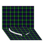 Sutherland Tartan Heart Bottom 3D Greeting Card (7x5)