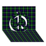 Sutherland Tartan Peace Sign 3D Greeting Card (7x5)