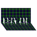 Sutherland Tartan BEST SIS 3D Greeting Card (8x4)