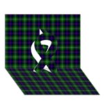 Sutherland Tartan Ribbon 3D Greeting Card (7x5)