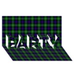 Sutherland Tartan PARTY 3D Greeting Card (8x4)