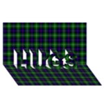 Sutherland Tartan HUGS 3D Greeting Card (8x4)