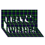Sutherland Tartan Best Wish 3D Greeting Card (8x4)