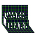 Sutherland Tartan WORK HARD 3D Greeting Card (7x5)