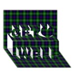 Sutherland Tartan Get Well 3D Greeting Card (7x5)