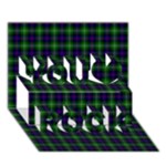 Sutherland Tartan You Rock 3D Greeting Card (7x5)