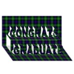 Sutherland Tartan Congrats Graduate 3D Greeting Card (8x4)