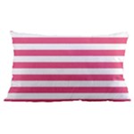 Horizontal Stripes - White and Dark Pink Samsung Galaxy Note 4 Case (Black)