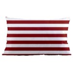Horizontal Stripes - White and Maroon Red Samsung Galaxy Note 4 Case (Black)