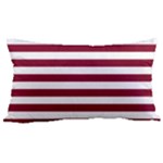 Horizontal Stripes - White and Burgundy Red Samsung Note 4 Hardshell Back Case