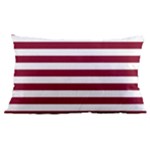 Horizontal Stripes - White and Burgundy Red Samsung Galaxy Note 4 Case (Black)